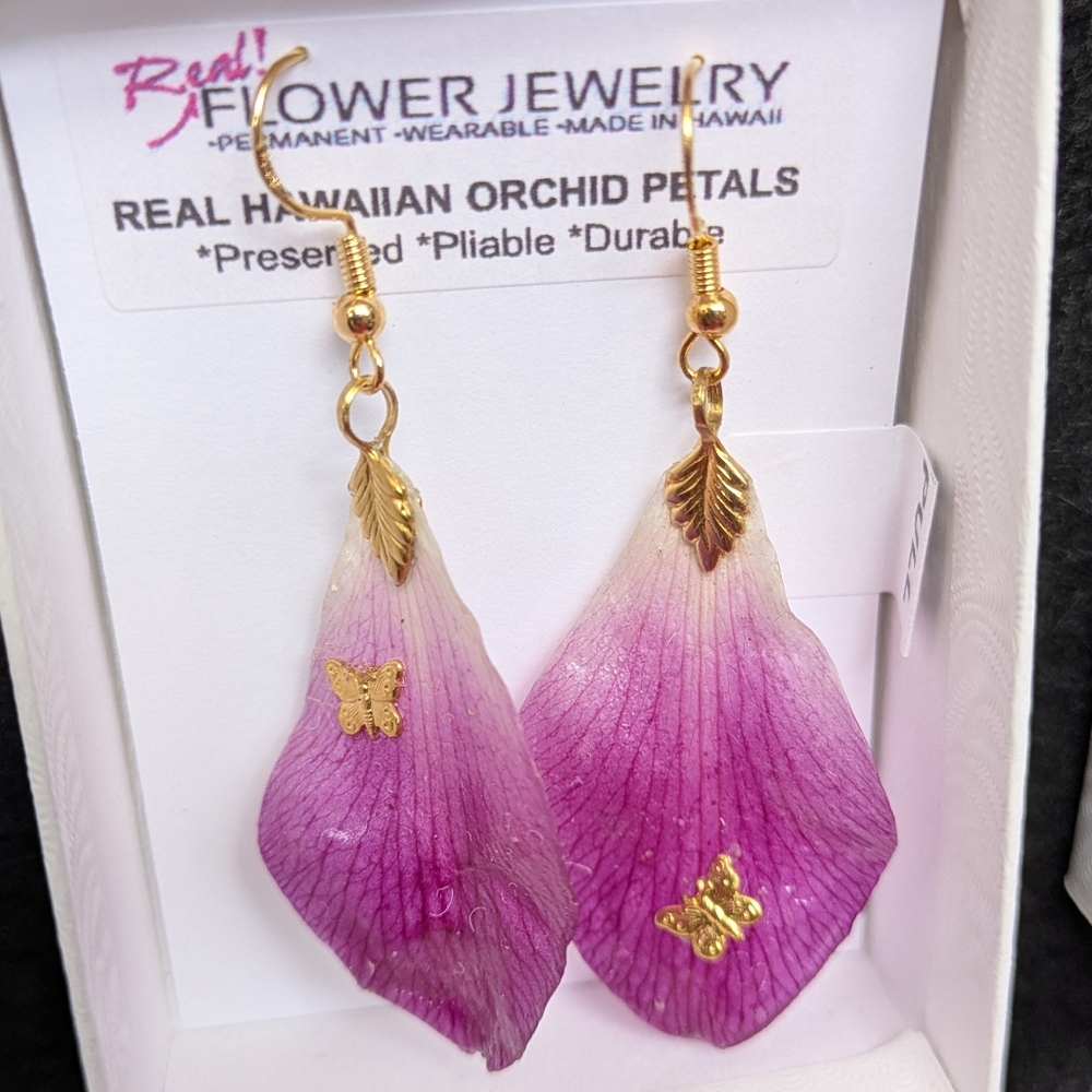 Real Orchid Flower Jewelry